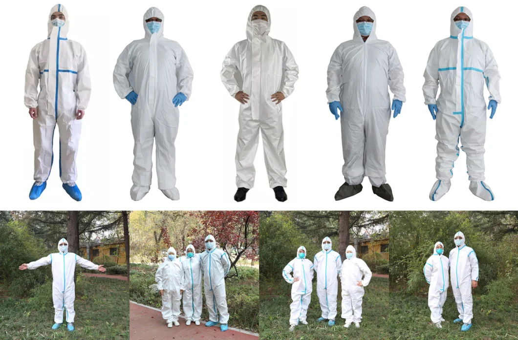 Wholesale Disposable Isolation Gowns Long Sleeve Isolation Protective Clothing Coveralls