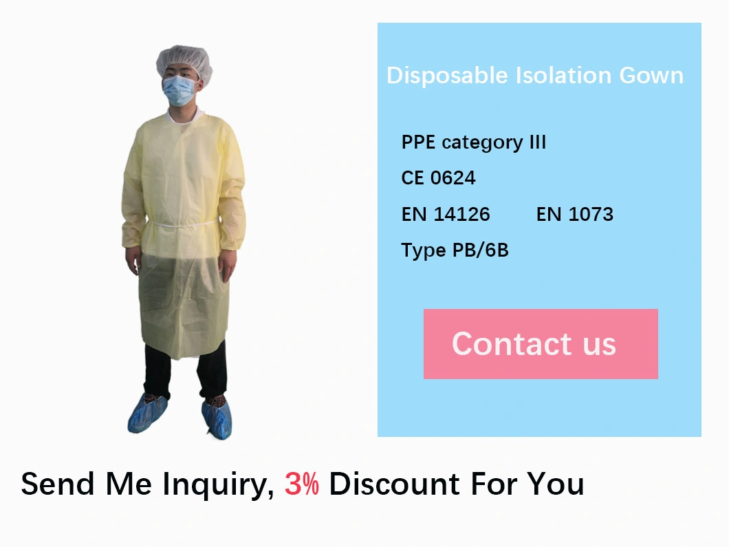 Disposable Waterproof Protective Clothing Medical Isolation Clothes