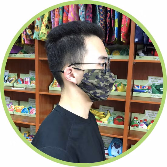 Lite Air Mask, Reusable Face Mask Washable for Men, Women and Kids Comfortable and Lightweight Cloth Mask with 2 Filters and Head-Clip (M, Cloudy Pink)
