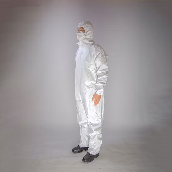 Medical Protective Coveralls Disposable Microporous Clothing with Free Samples