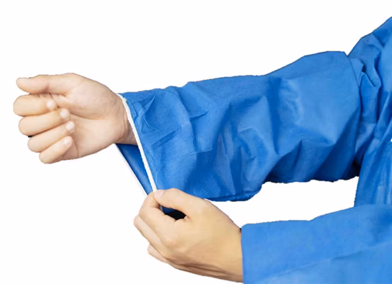 Wholesale Disposable Type 4/5/6 Taped Dark Blue Protective Workwear Coverall with Hood or Shoe Covers