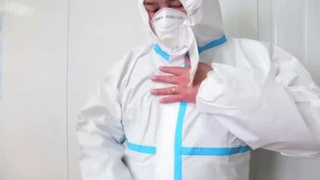 Disposable Non Woven Fabric Protective Safety Coverall Clothing for Industry