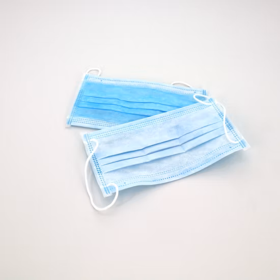 Disposable Three-Layer Spunlace Cloth Mask / Face Mask 3 Layers Non Woven Face Mask