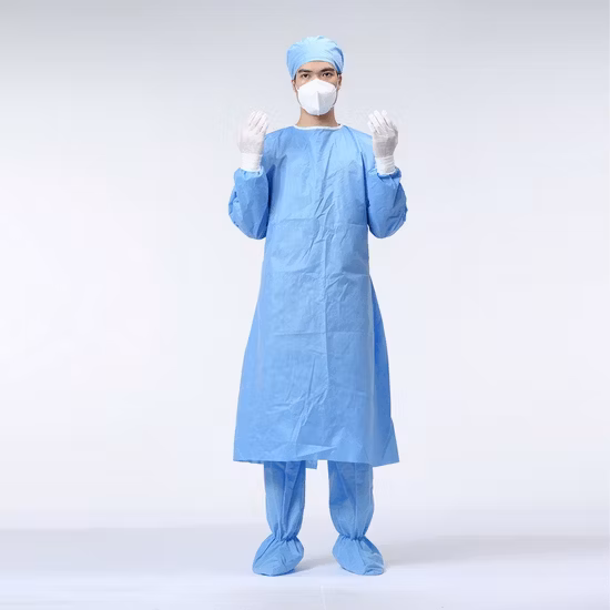Hot Sale Disposable Hospital Uniform Surgical Isolation Gown